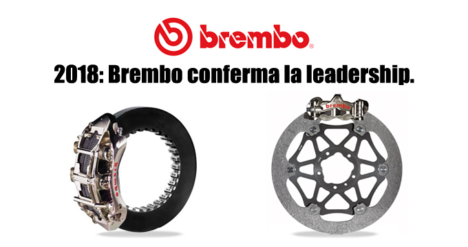 Nel 2018 Brembo conferma la leadership nelle competizioni: la sua è una supremazia mondiale nelle due e quattro ruote.