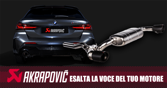 Scarico AKRAPOVIC per la nuova BMW M135i (F40): Pure Performance!