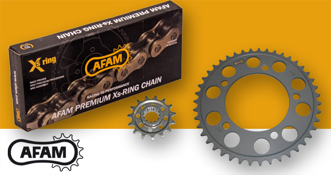 Prestazioni ma anche leggerezza? Il Kit AFAM passo 520 è la soluzione ideale per la tua moto!