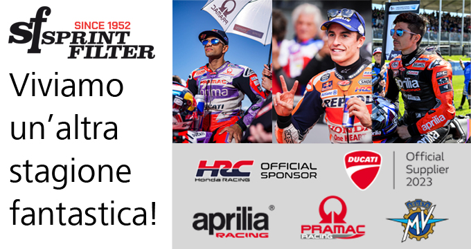 Sprint Filter è partner Tecnico di prestigiosi Team MotoGP: scopri anche tu la rivoluzione del poliestere!